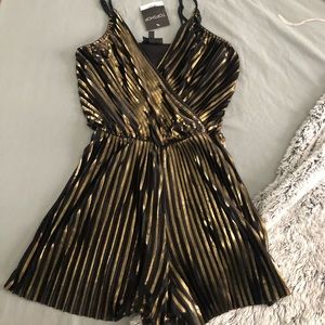Topshop Metallic Romper